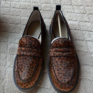 Ann Taylor Dyed Calf Hair Loafers